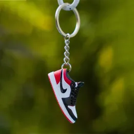 3D sneaker keychain NIke AJ1 Black Toe Low