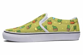 8 Bit Potted Plants Slip-On Shoes