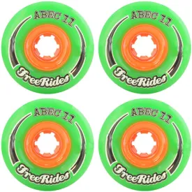 Abec 11 CLASSIC Free Ride - Green - 72mm 81a - Skateboard Wheels (Set of 4)