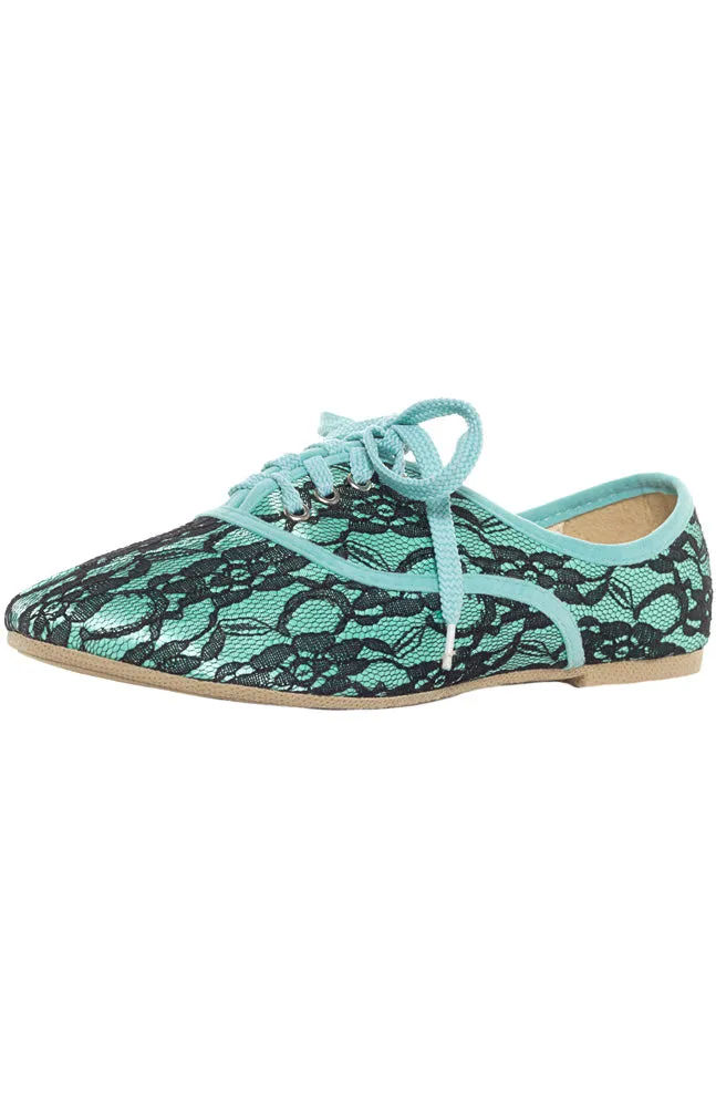 ACE OF LACE OXFORD SHOES MINT