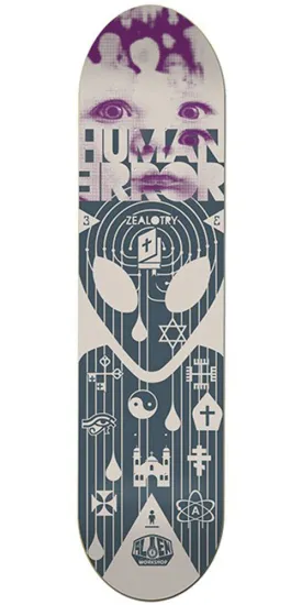 Alien Workshop Human Error Zealotry Skateboard Deck - Grey - 8.125in