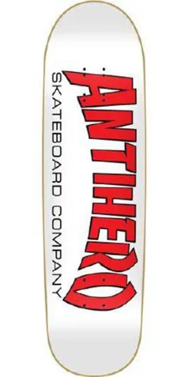 Anti-Hero Skateboard Co. II XXL Skateboard Deck - White - 8.875in x 32.5in