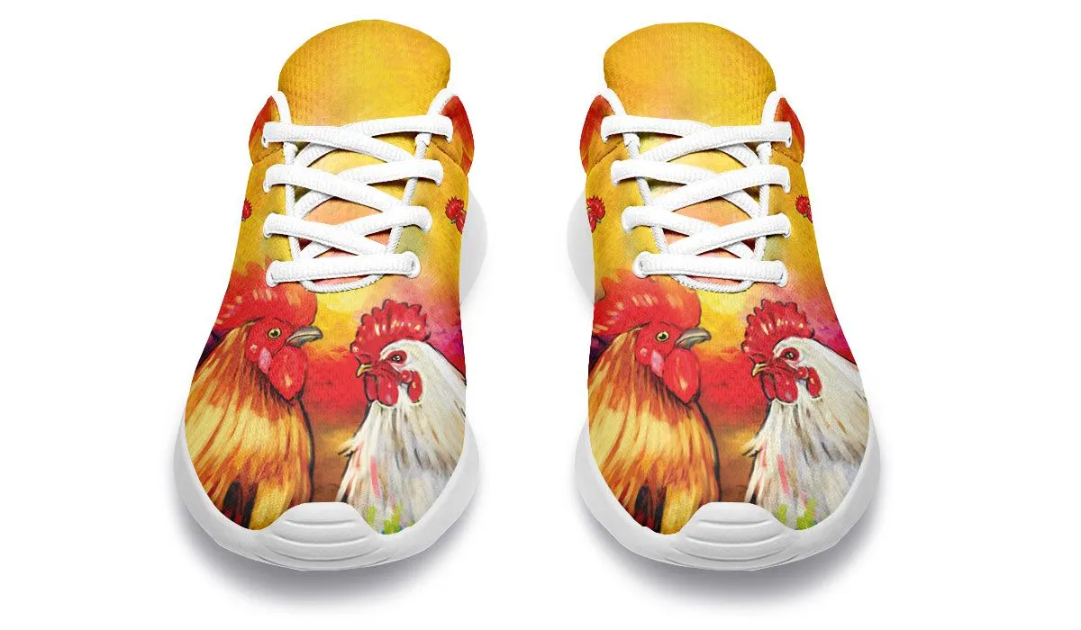 Artistic Rooster Sneakers