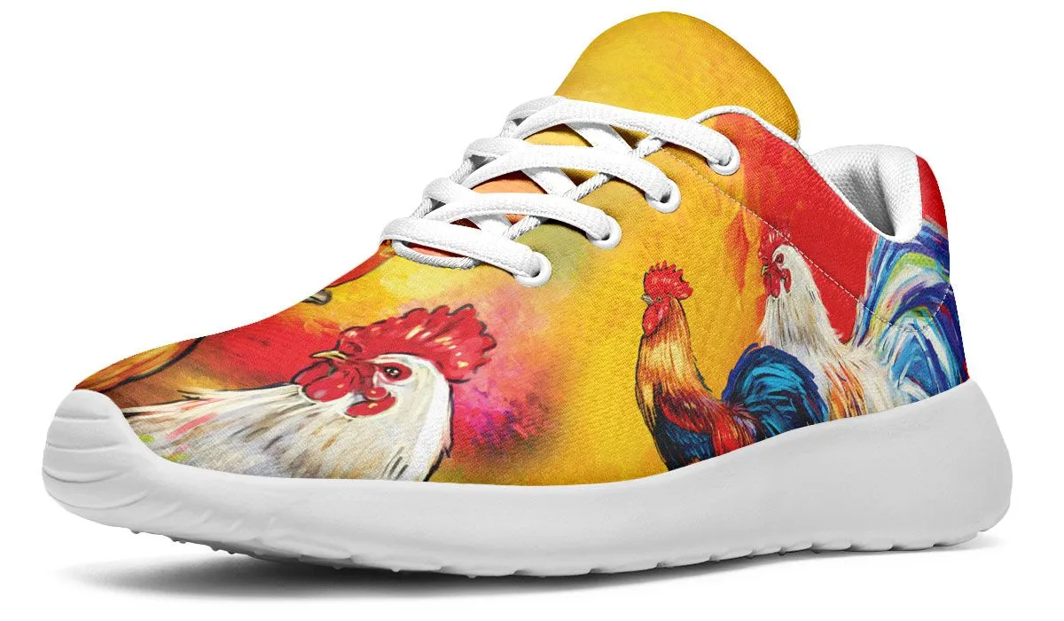 Artistic Rooster Sneakers