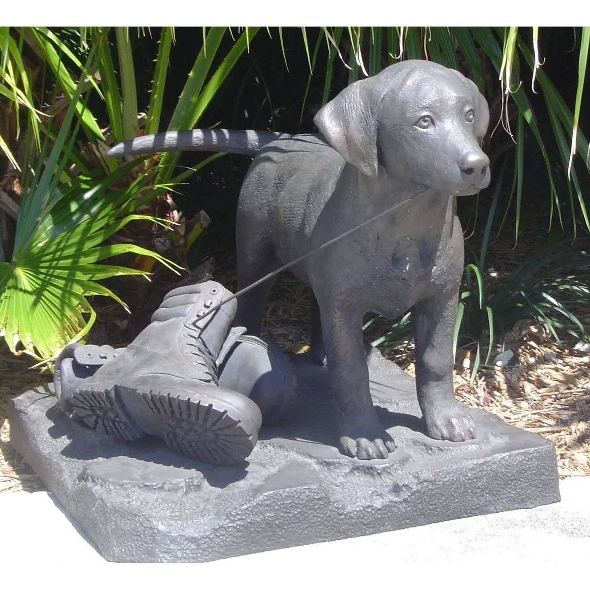 Adorable Bailey Puppy Dog Decorative Garden Statue