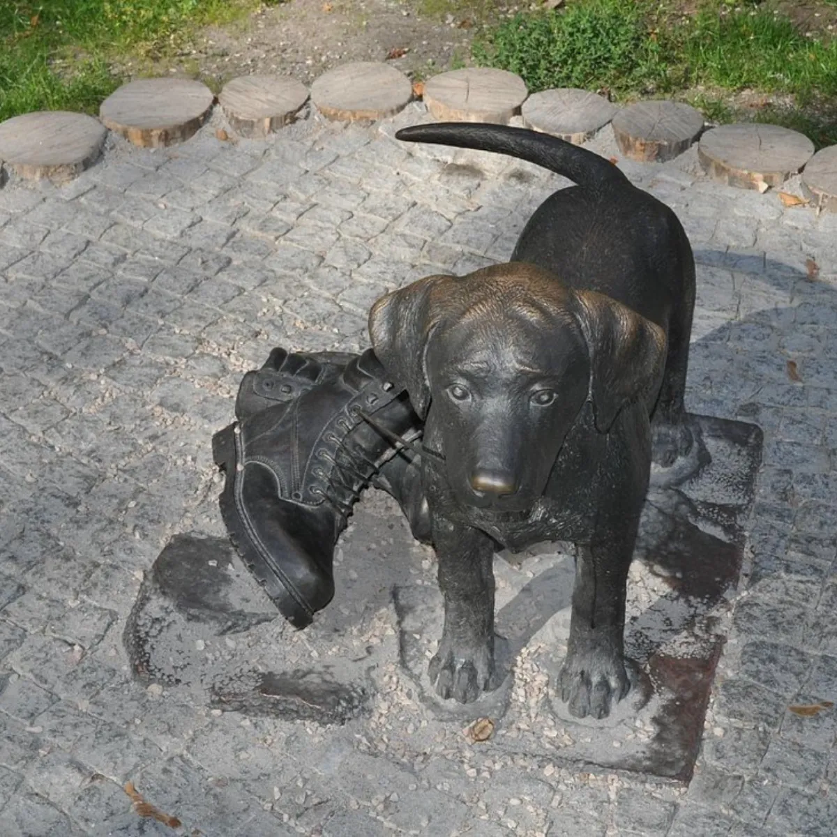 Adorable Bailey Puppy Dog Decorative Garden Statue