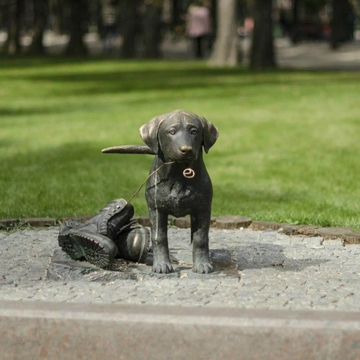 Adorable Bailey Puppy Dog Decorative Garden Statue