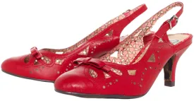 BETTIE PAGE ALLISON HEELS RED