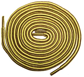 [Bright Yellow / Bitter Chocolate] 35-36" Round Hiking Shoelaces for Vans