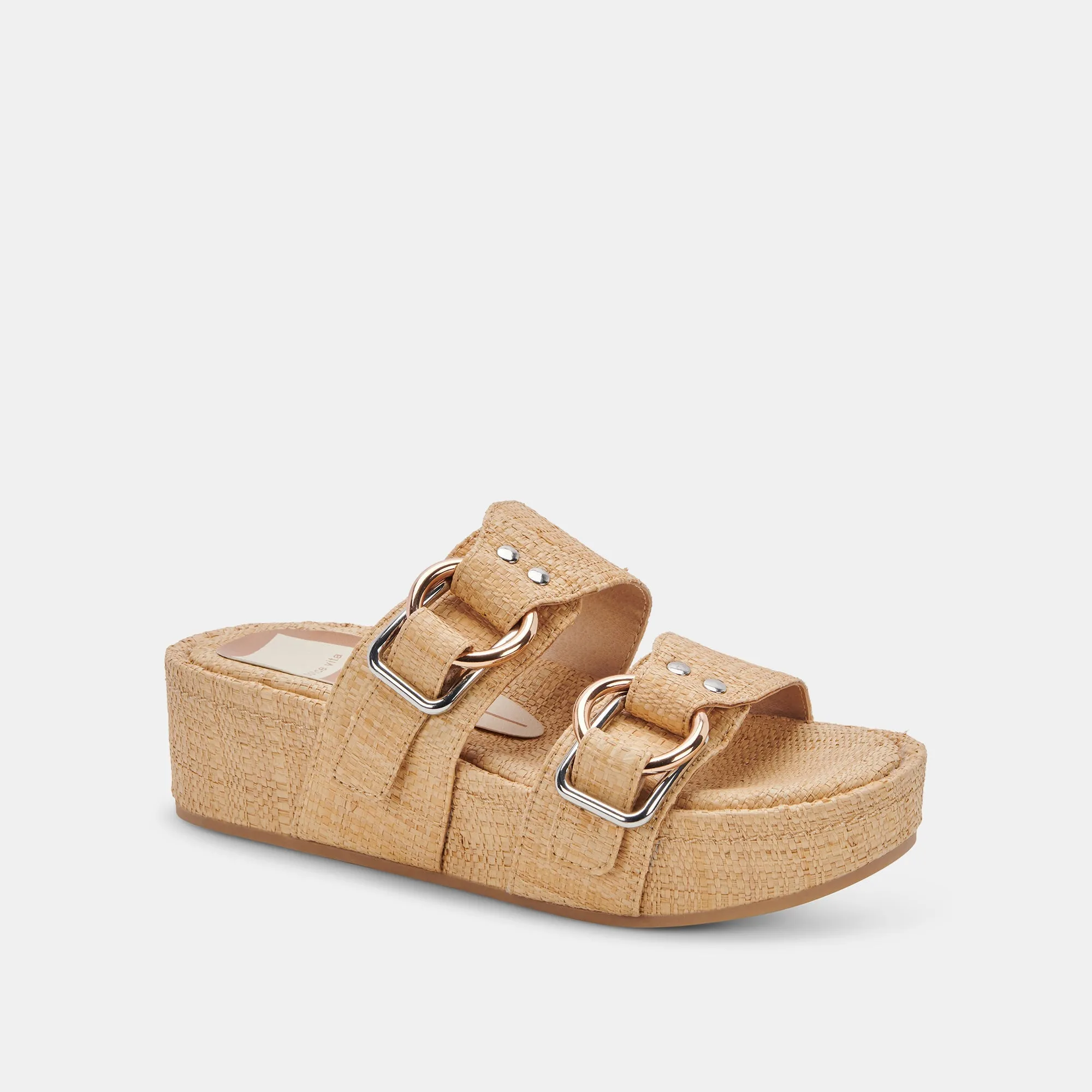 CICI SANDALS LT NATURAL RAFFIA - re:vita