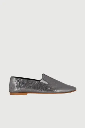 Cleo Loafers in Silver Leather