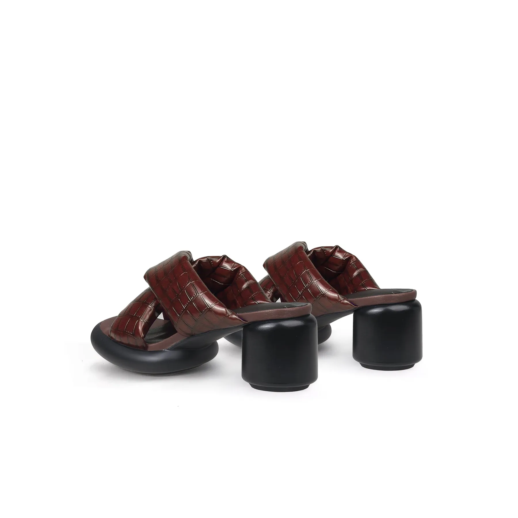 Comfy Open Toe Criss Cross Mules