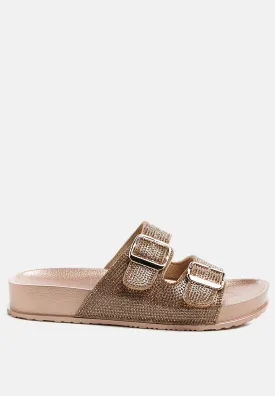 Crystal Buckled Slip-On