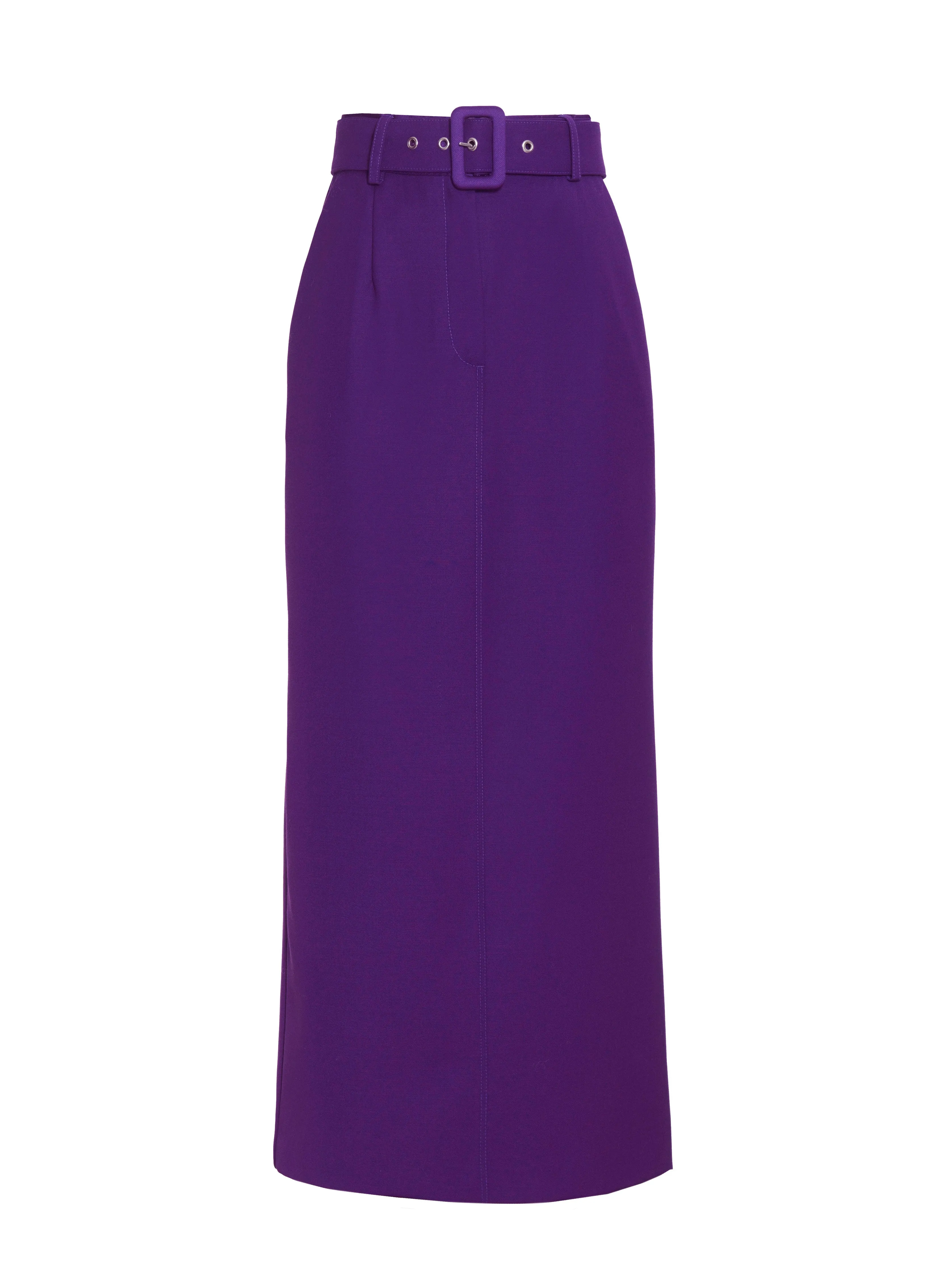 Dahlia Midi Skirt - Grape Wine