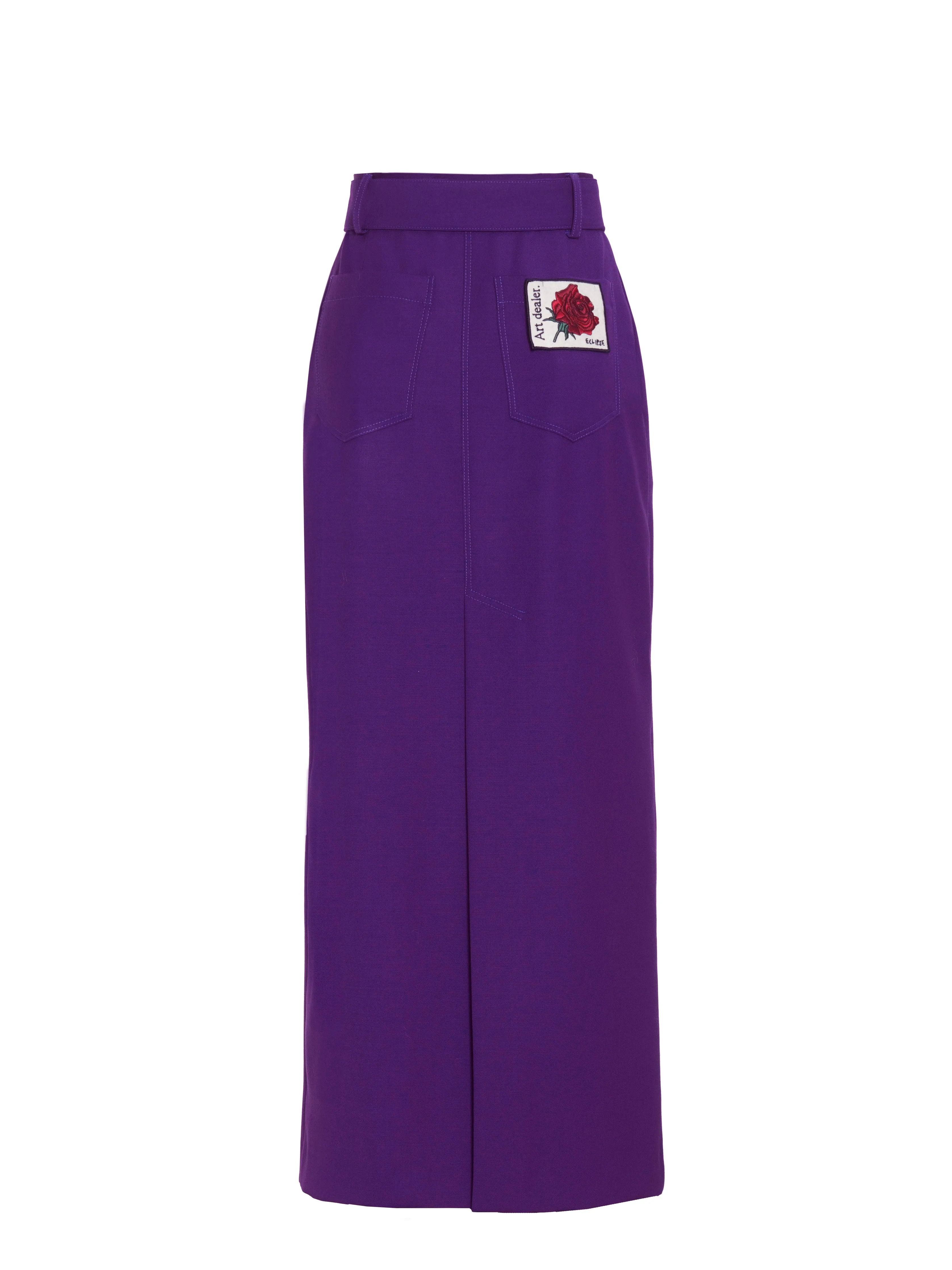 Dahlia Midi Skirt - Grape Wine