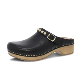 Dansko Britton Tumbled Black Women's Clogs