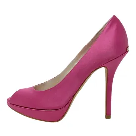 Chic Dior Pink Miss Dior Peep Toe Pumps – Size 35.5, Elegant Designer Footwear