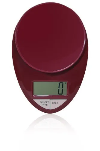 EATSMART PRECISION PRO DIGITAL KITCHEN SCALE, RED