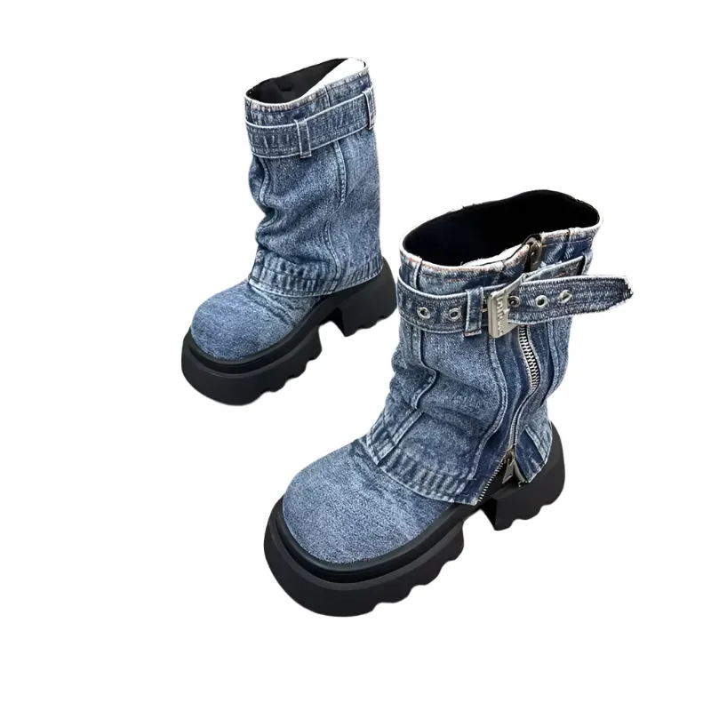 Fashion Fusion Denim Boots