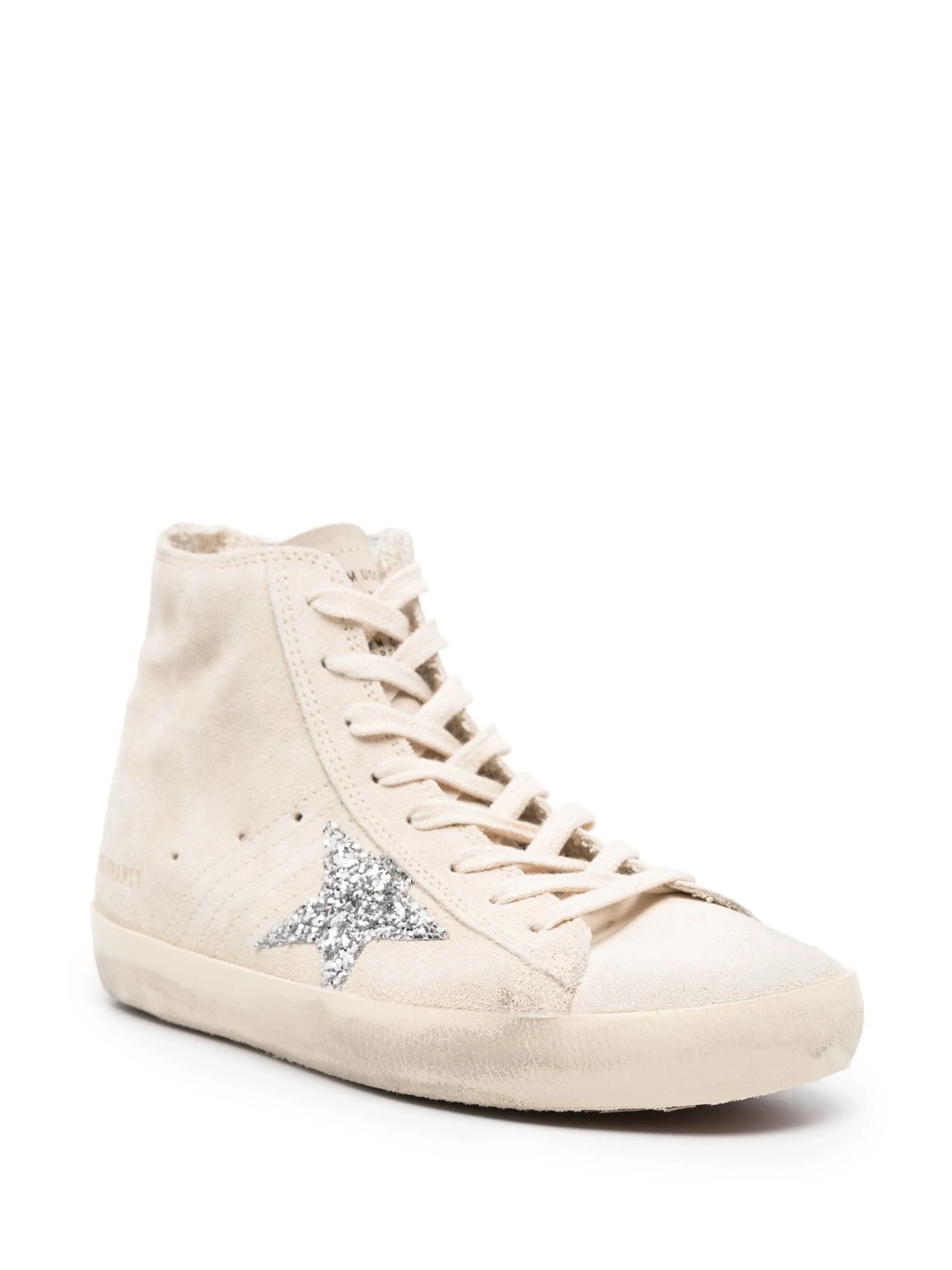 FRANCY SIGNATURE STAR PATCH SUEDE SNEAKERS