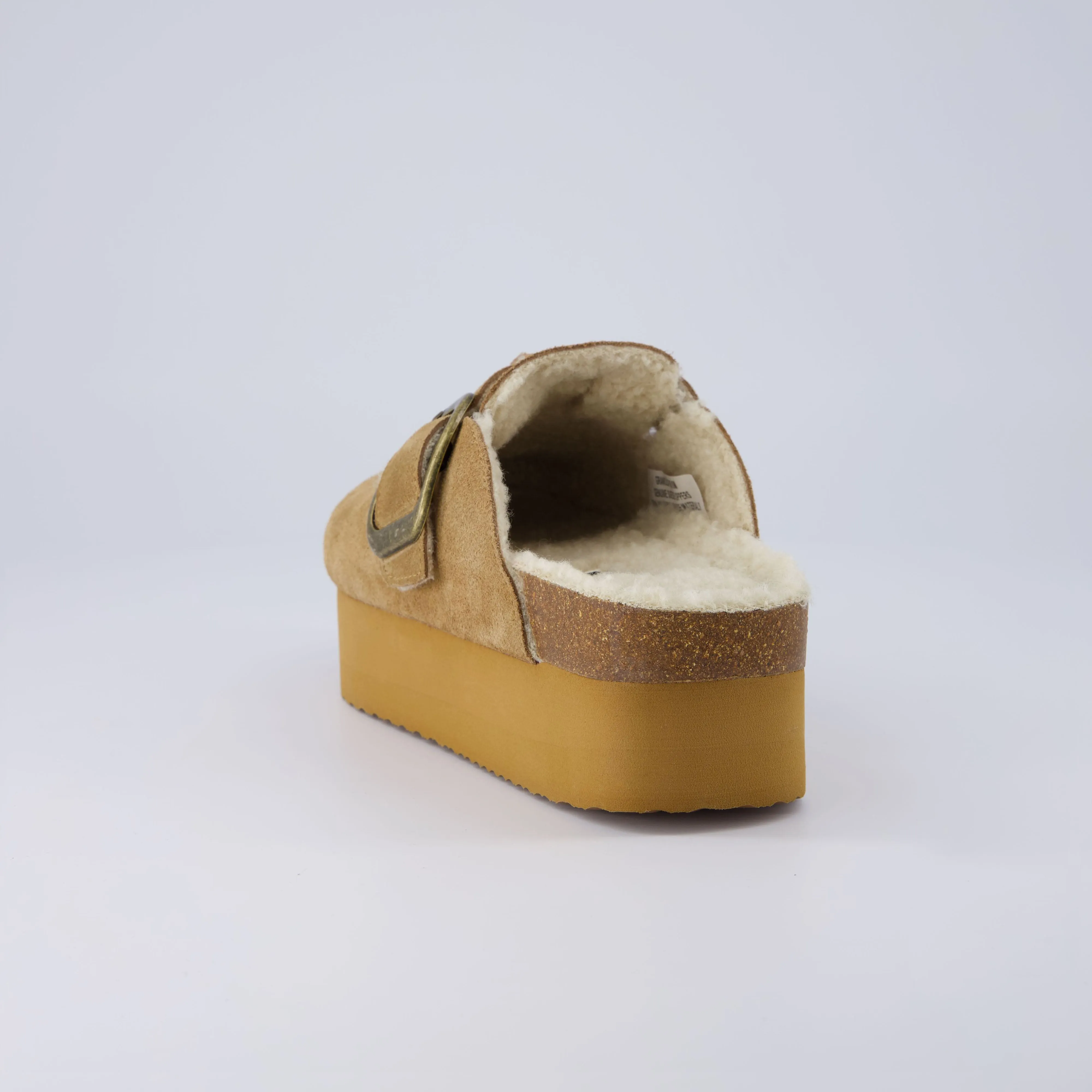 Granola Fur Platform Clog