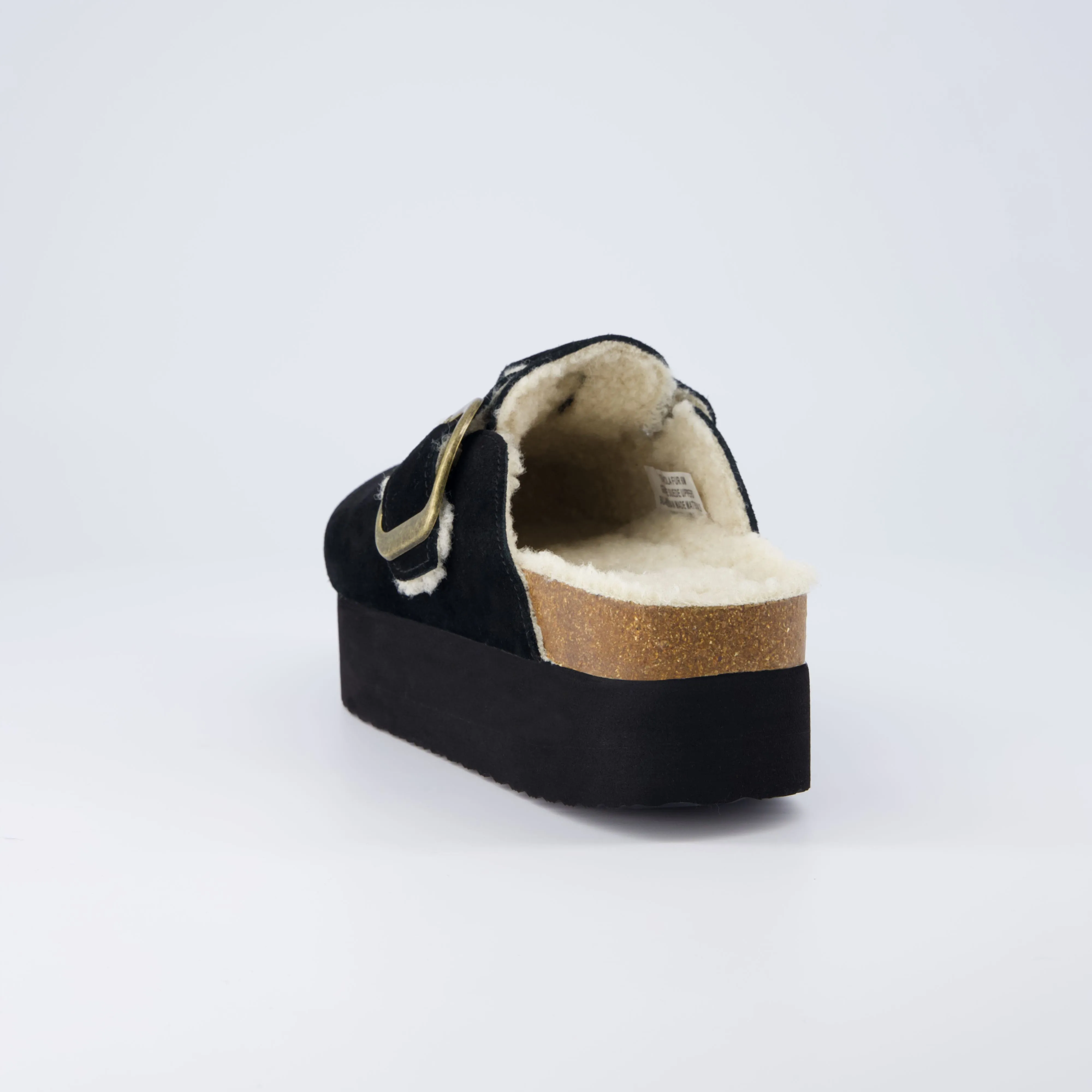 Granola Fur Platform Clog