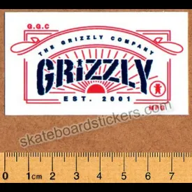 Grizzly Griptape Skateboard Sticker