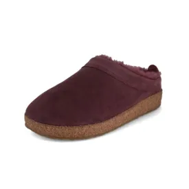 Haflinger Lammfell Aubergine Snowbird Women's Slippers