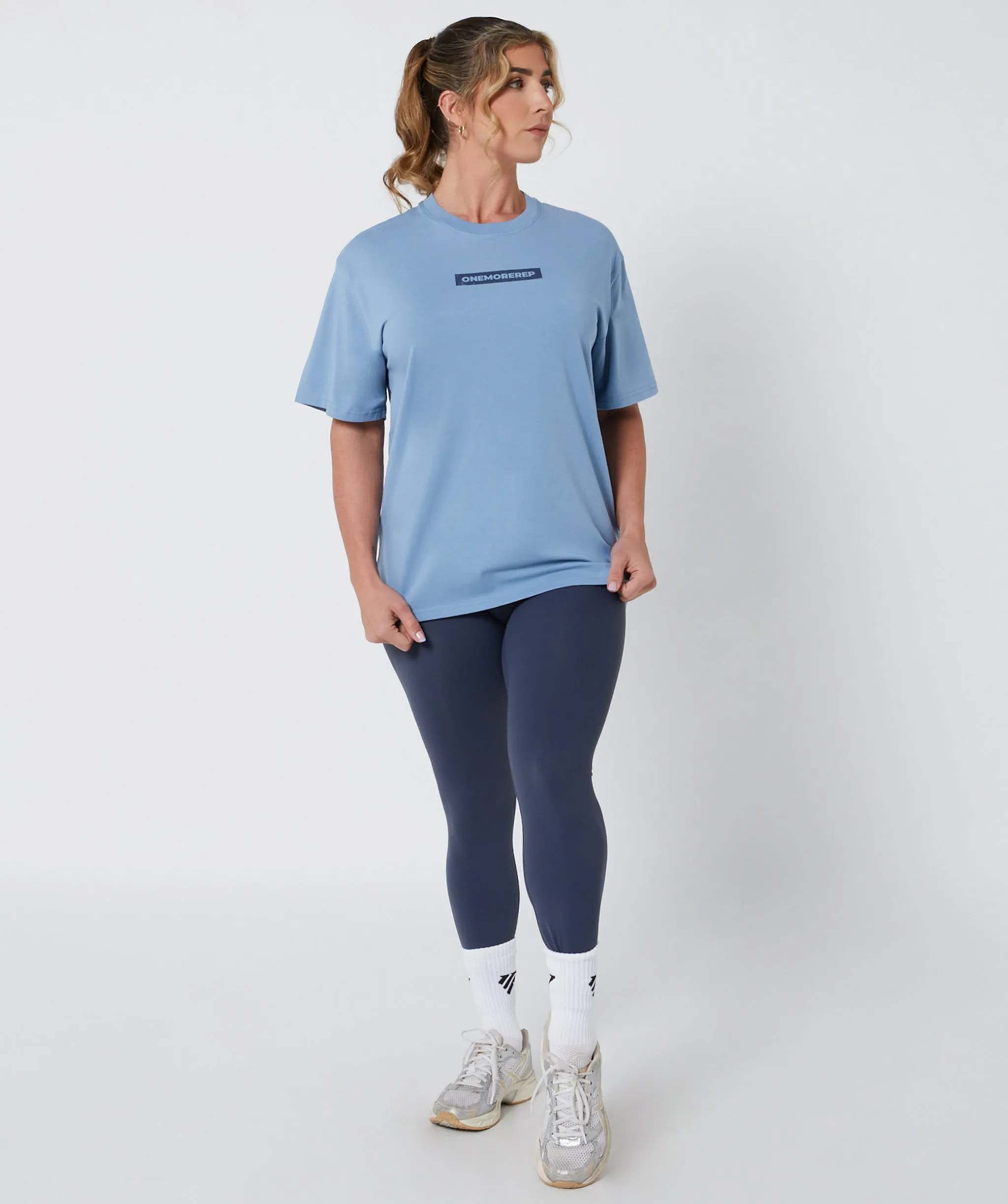 Lifting Club Tee Ice Blue