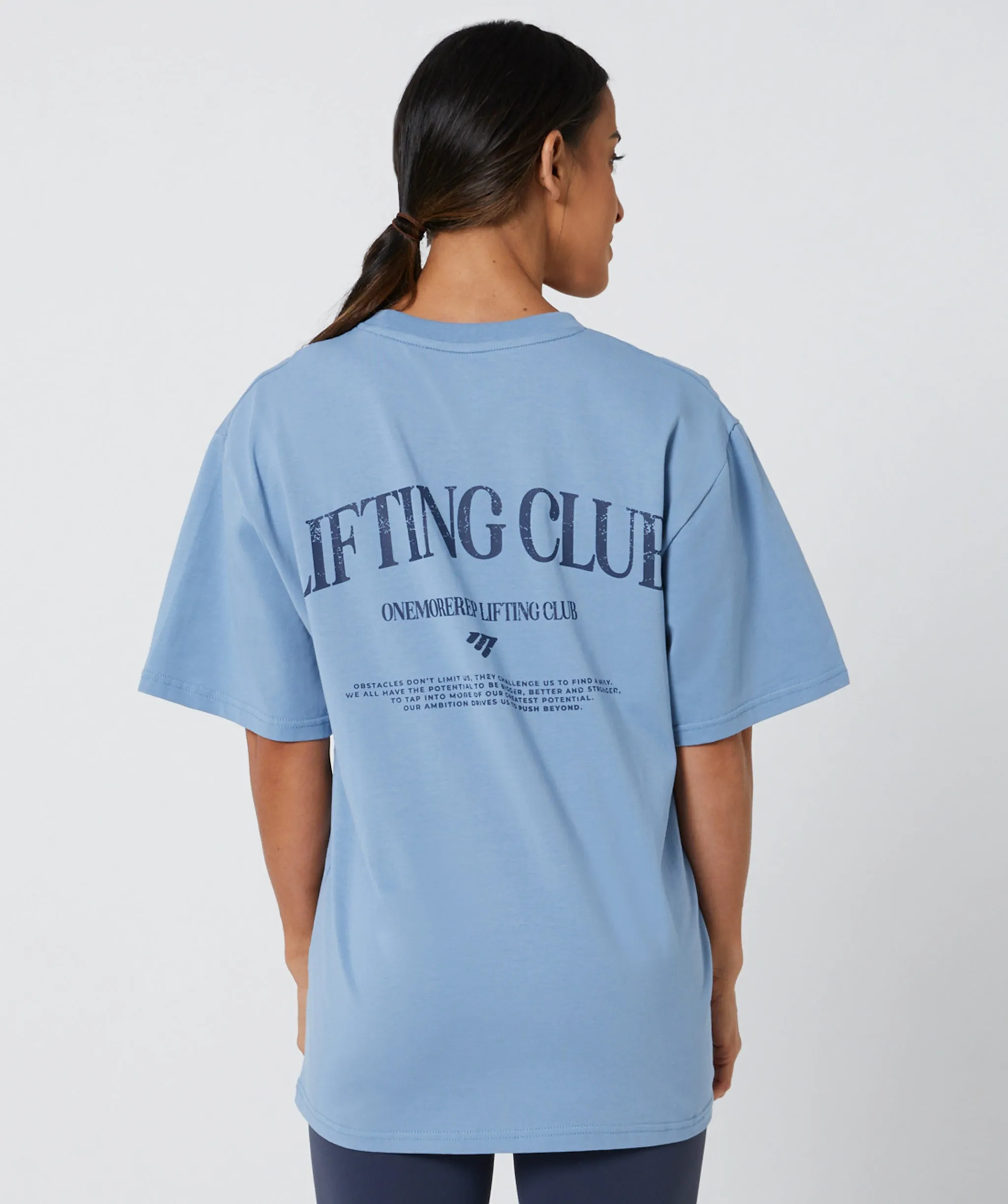 Lifting Club Tee Ice Blue