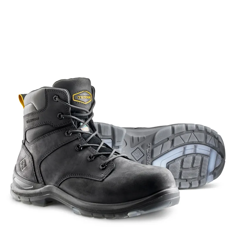 Men's Terra Black Byrne 6" Waterproof Work Boot 839BBK