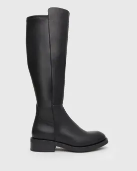 PIERCE Rounded Toe Knee-High Boots