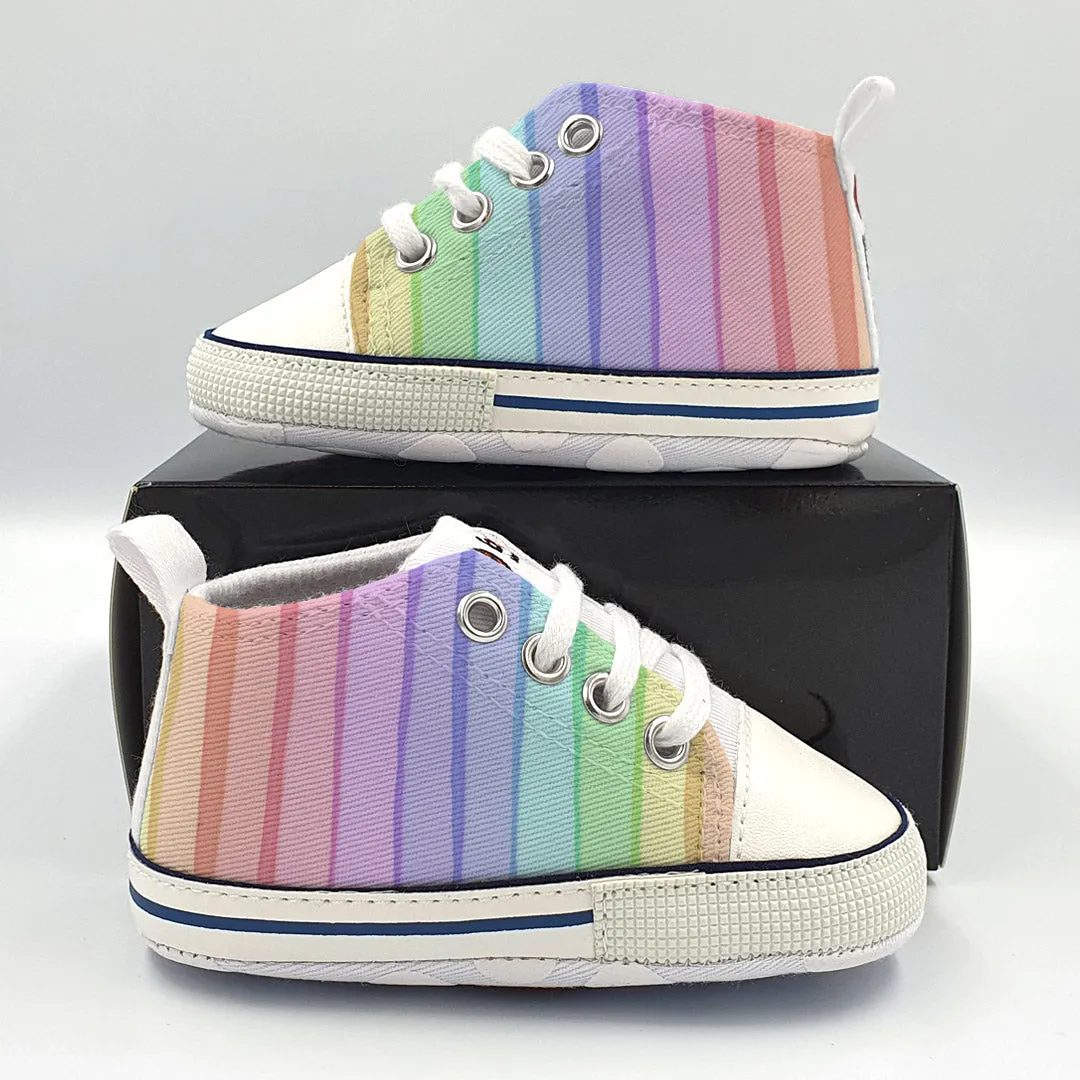 Rainbow Print Baby Bump Shoes