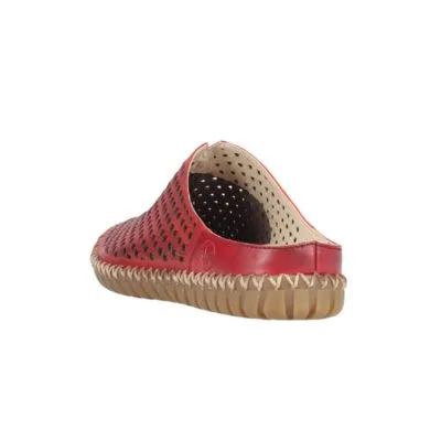 Rieker M2885-35 Red Women's Clogs