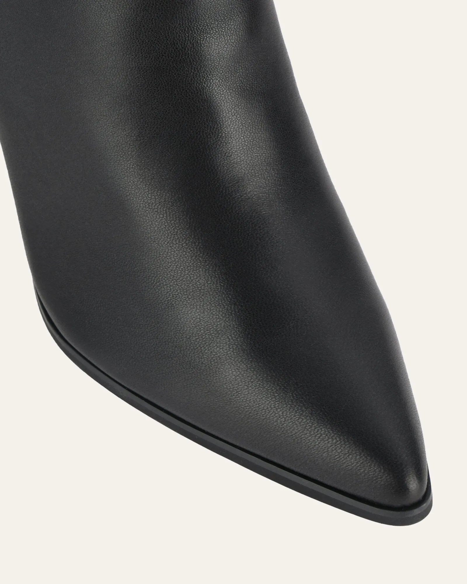 TATIANA HIGH ANKLE BOOTS BLACK LEATHER