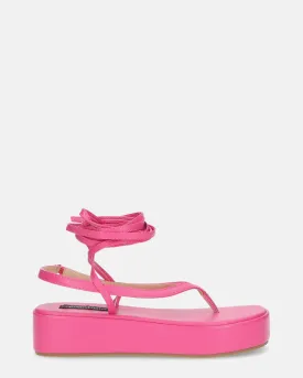 YULIYA - sandali platform fucsia