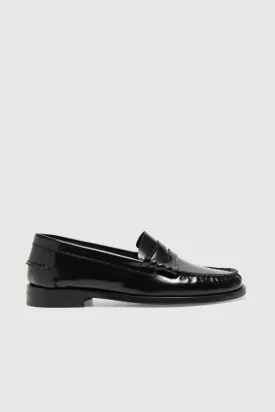 Zoe Loafers in Black Leather